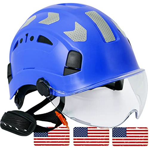 Aolamegs Sombrero De Seguridad De La Construcción Azul - Osh
