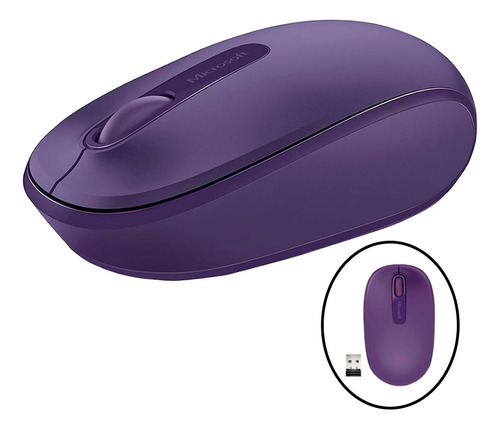 Mouse Óptico Inalámbrico Microsoft Mobile Morado.