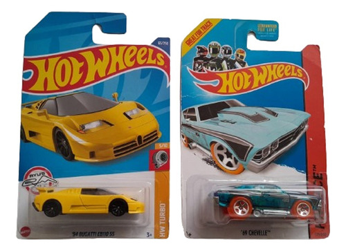 Hot Wheels Combo Chevelle 1969 Y Bugatti Eb110 Ss 1994 Genio