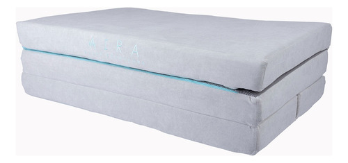 Colchón Individual de espuma Aira Sleep Solutions Fold gris - 100cm x 190cm x 10cm