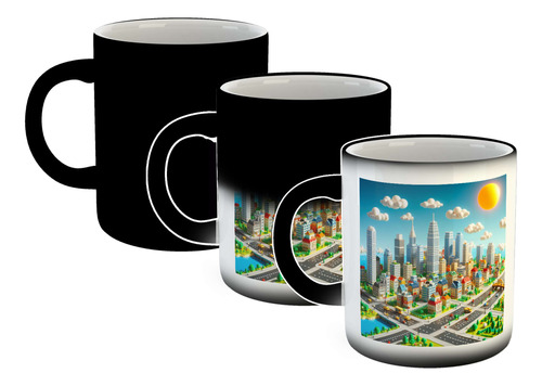 Taza Magica Ciudades Ladrillos Jueguete Fantasía