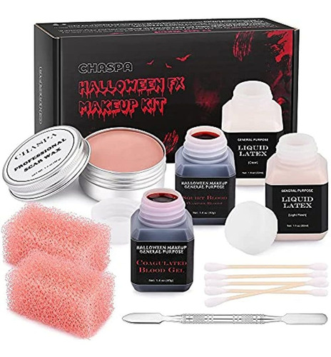 Chaspa Halloween Liquid Latex Special Effects Sfx Kit De Maq