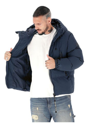 Campera Bross London Con Cinta Marino