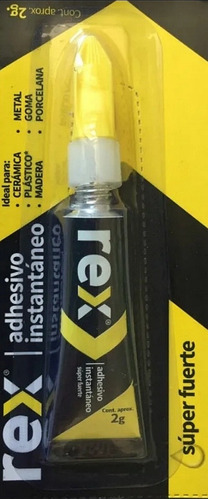 Adhesivo Instantaneo Rex 2gr. Gotita