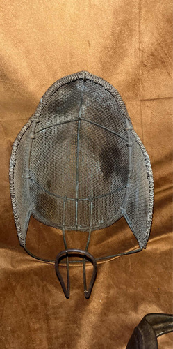 Imagen 7 de 10 de Esgrima Espada Sable Húngaro Y Casco Protector Antiguo
