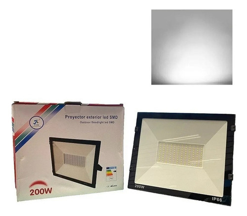 Foco Proyector Led Plano Reflector Multiled 200w Exterior
