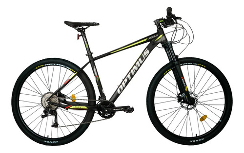 Bicicleta Mtb Optimus Aquila - Negro/verde Rodado 29