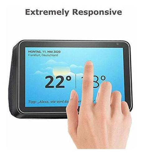 2 Pack Epic Glass Screen Protector For Echo Show 8 2nd