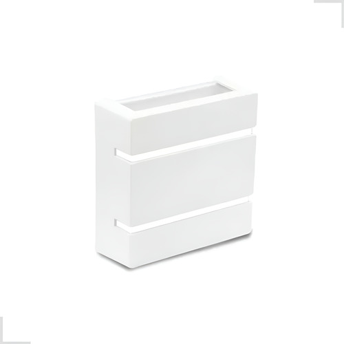 Kit 3 Arandela Luminária Slim 2 Frisos Int E Ext Led G9 Br