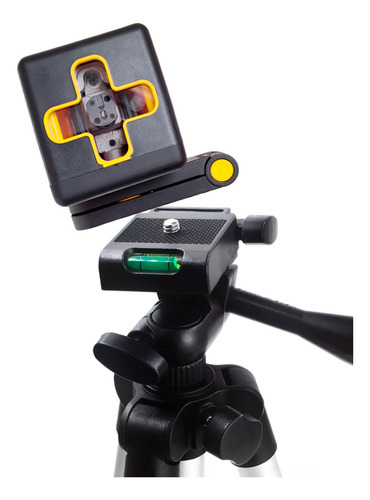 Kit Mini Nível Laser 20m Com Tripé 2 Linhas