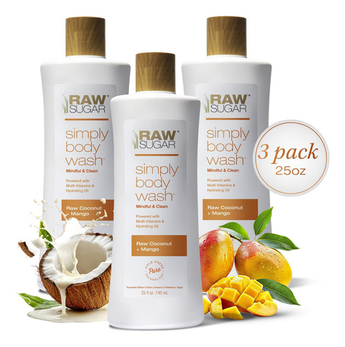 Gel De Baño Y Ducha Hidratante Y Calmante, Coco Y Mango, Sin