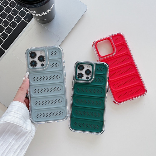 Funda Para iPhone Tres Piezas Alta Calidad 360 Uso Rudo 3 En 1 Disipación De Calor