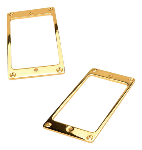 5 Marco De Pastilla De Guitarra De Latón De 2 Piezas Oro