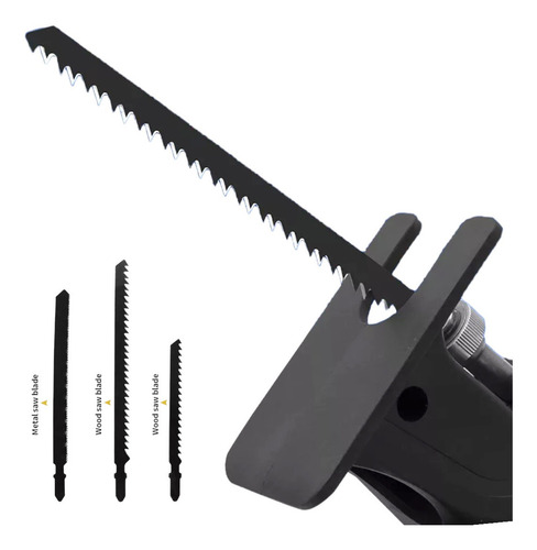 Imagen 3 de 6 de Convertidor Adaptador Para Taladro A Caladora + Sierras