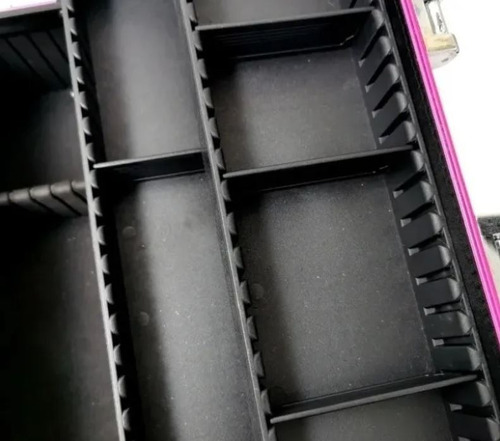 Maletin De Maquillaje Profesional Cosmetiquera Neceser Color Rosa