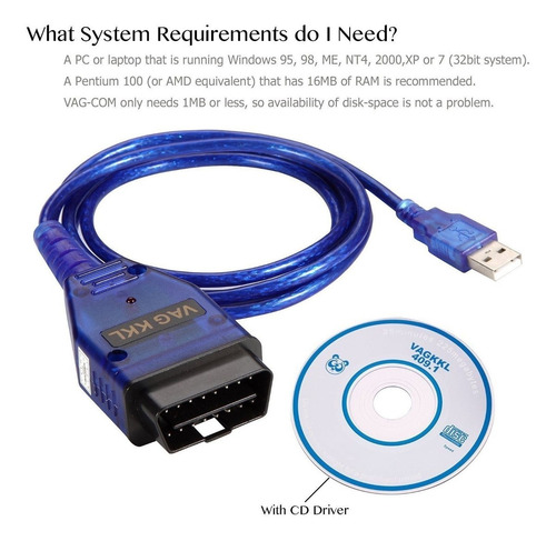 Imagen 5 de 5 de Vag-com Kkl409.1 Obd2 Cable Usb Auto Scanner Scan Tool Para