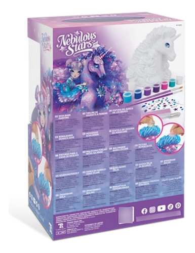 Unicornio Alcancia Para Pintar Niños - Nebulous Stars