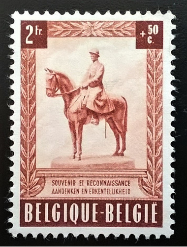 Bélgica Fauna, Sello Yv 938 Monum 1954 Nuevo L12844