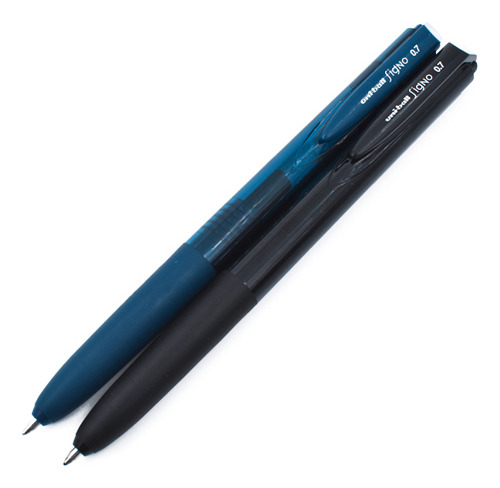 Boligrafo Azor Uni-ball Umn155na Negro/azul Gel Fino 2 Pzas