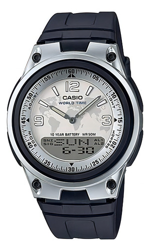 Relógio Casio Masculino Aw-80-7a2vdf Cor da correia Preto Cor do bisel Preto Cor do fundo Branco