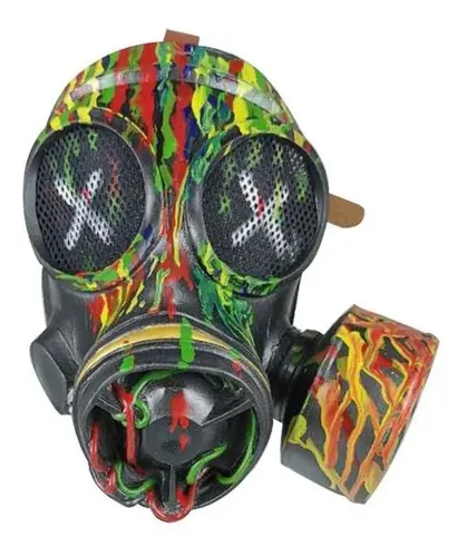Máscara Steampunk Muzzle De Apocalipsis – Látex Pintado A Mano, Talla Única Adulto, Para Halloween