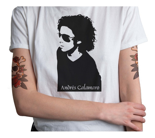 Polera Andres Calamaro Hombre Mujer  Banda Rock Metal Pop