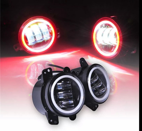 Faros Led Nieblas Aro Angel Rojo Para Journey 2008-2009