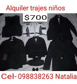 Imagen 2 de 2 de Alquiler De Trajes Para Niños. Natalia 098838263