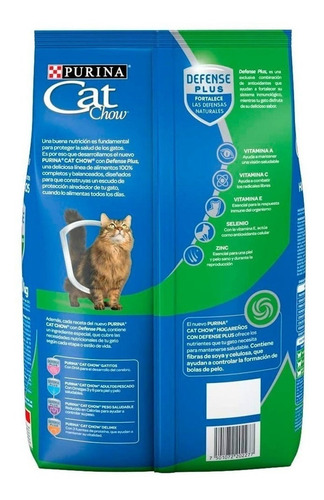 Imagen 3 de 3 de Alimento Cat Chow Defense Plus Hogareños para gato adulto sabor mix en bolsa de 1.5kg