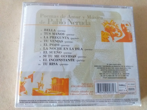 Cd Pablo Neruda - Centenario Los Versos Del Capitan