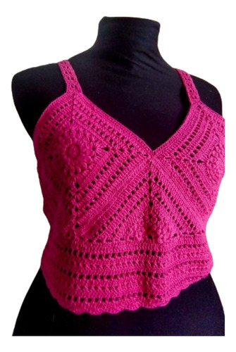Remera Style- Tejida En Crochet - En Stock