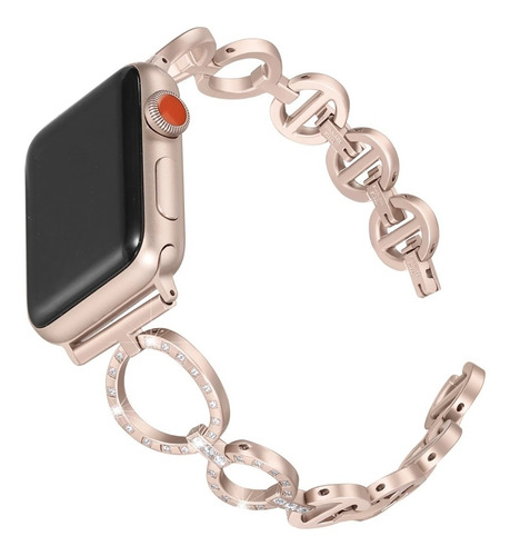 Extensible Applewatch/t500 Dama Ajustable Aros Elegantes Ancho De La Correa 42 Color Champagne