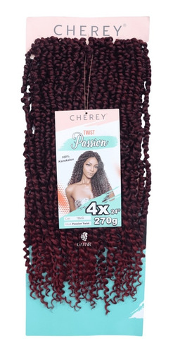 Cabelo Cacheado Passion Twist Cherey Pre Looped 270gr+brind