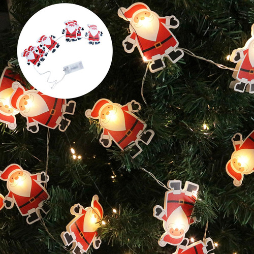 4 Guirnalda De Luces Navideñas De Papá Noel, 4 Piezas