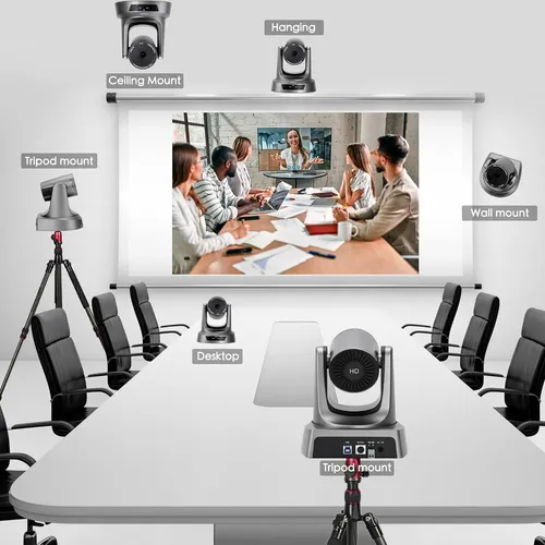 Cámara Ptz 20x Usb 1080p Vikery Para Conferencias