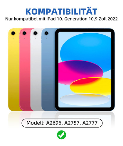 Smart Keyboard Para iPad 10th Geração A2696/a2757/a2777