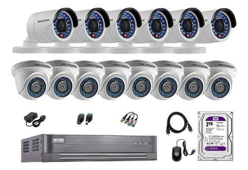 Cámaras Seguridad Kit 14 Hd 720p + Disco 2tb Vigilancia P2p
