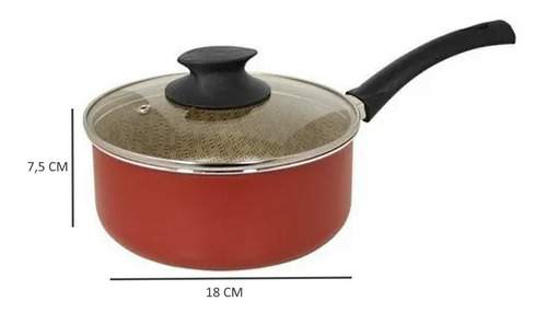 Imagen 4 de 10 de Bateria 4 Piezas Set De Ollas Cocina Antiadherente Jovifel