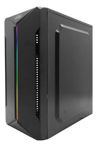 Gabinete Mini Tower Com Fonte 230w Lateral Transparente Cor Preto