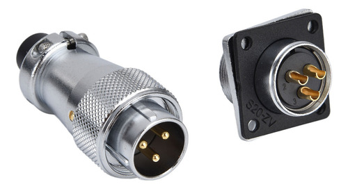 Conector Wire Aviation, Conector De 3 Pines, Aleación De Zin