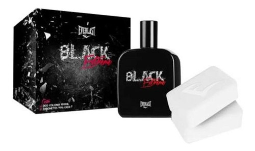 Everlast Kit Perfume Masculino Black Extreme 100ml + 2 Sabonetes 90g