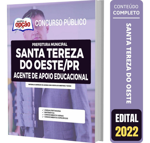 Apostila Agente Apoio Educacio Santa Tereza Do Oeste Pr