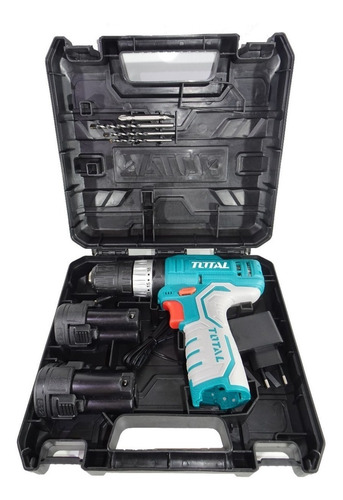Imagen 2 de 2 de Taladro inalámbrico de 10mm Total Tools TIDLI1232 12V + 2 Baterias 220V - 240V 50Hz/60Hz
