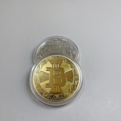 Coleccion 4 Moneda Gold Bitcoin Etherium Litecoin Ripple