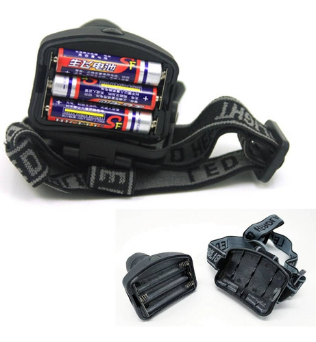 Linterna Minera Led Para Cabeza Zoom Pilas Correa 160 Lumens Color De La Linterna Negro Color De La Luz Blanco