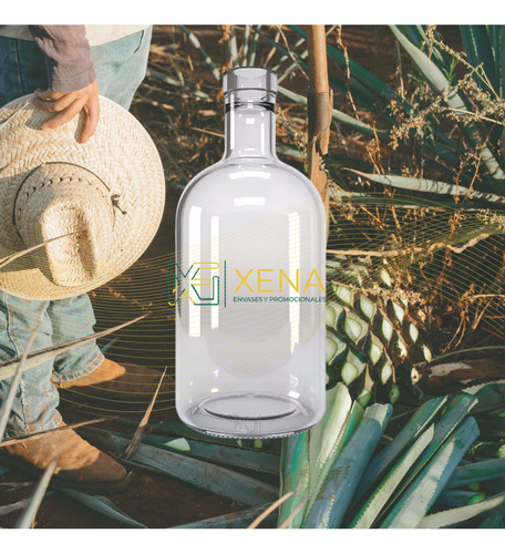 Botella Vidrio Mezcalera Tequilera 750 Ml 30 Pzs Mayoreo