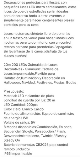 Imagen 6 de 6 de Serie De Luz Led