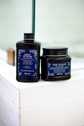 Shampoo Davines Heart Of Glass Silkening Para Cuidados Com L