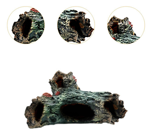 Tronco De Hueco Para Escondite De Reptiles, Decoración De A