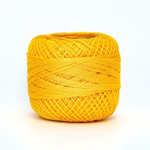 Hilo Lana Amarillo Ovillo Crochet 50 Gr